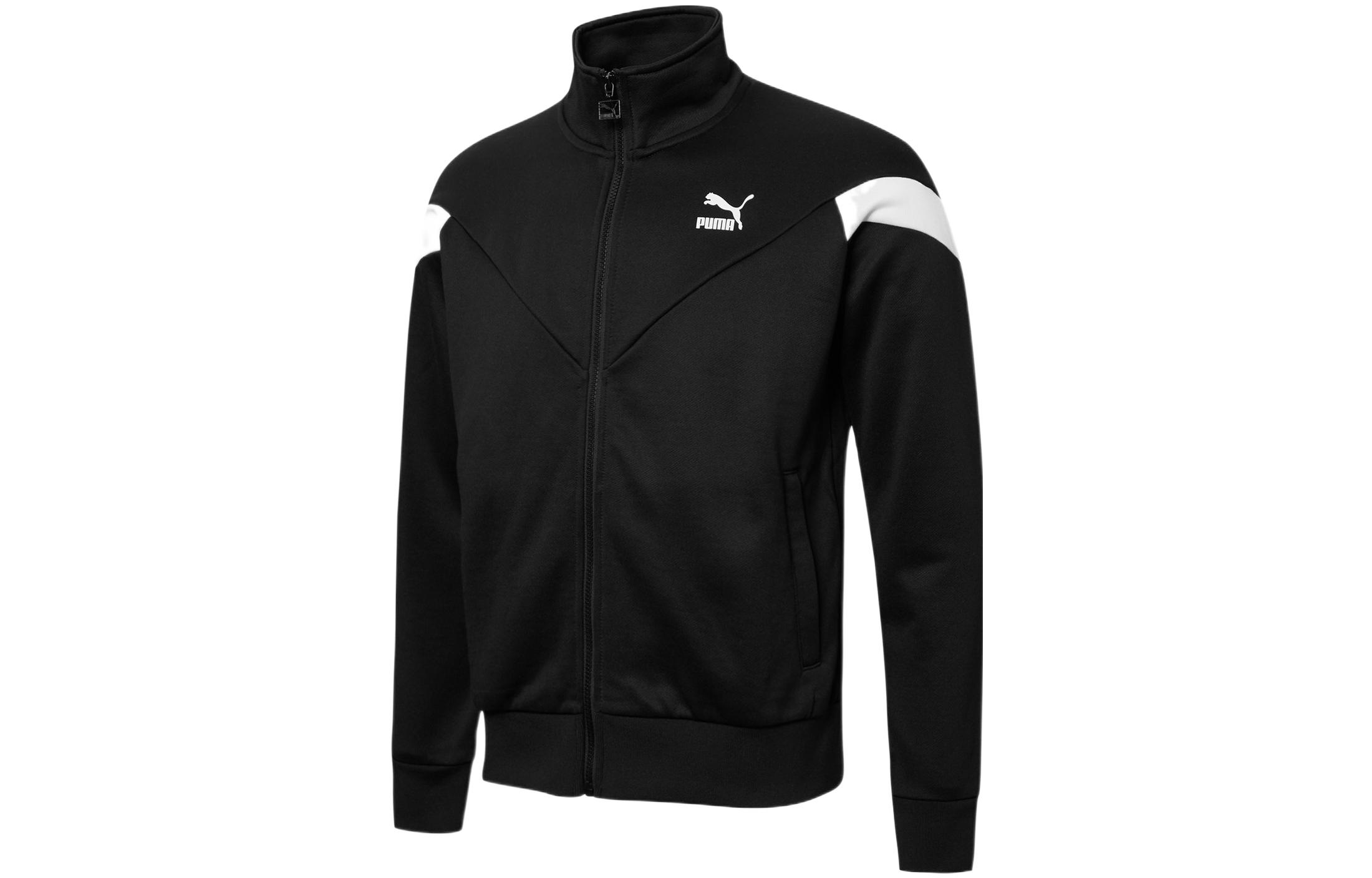 Puma Colorblock Retro Zip Jacket Unisex - Black 532930-01