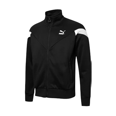 Puma Colorblock Retro Zip Jacket Unisex - Black 532930-01