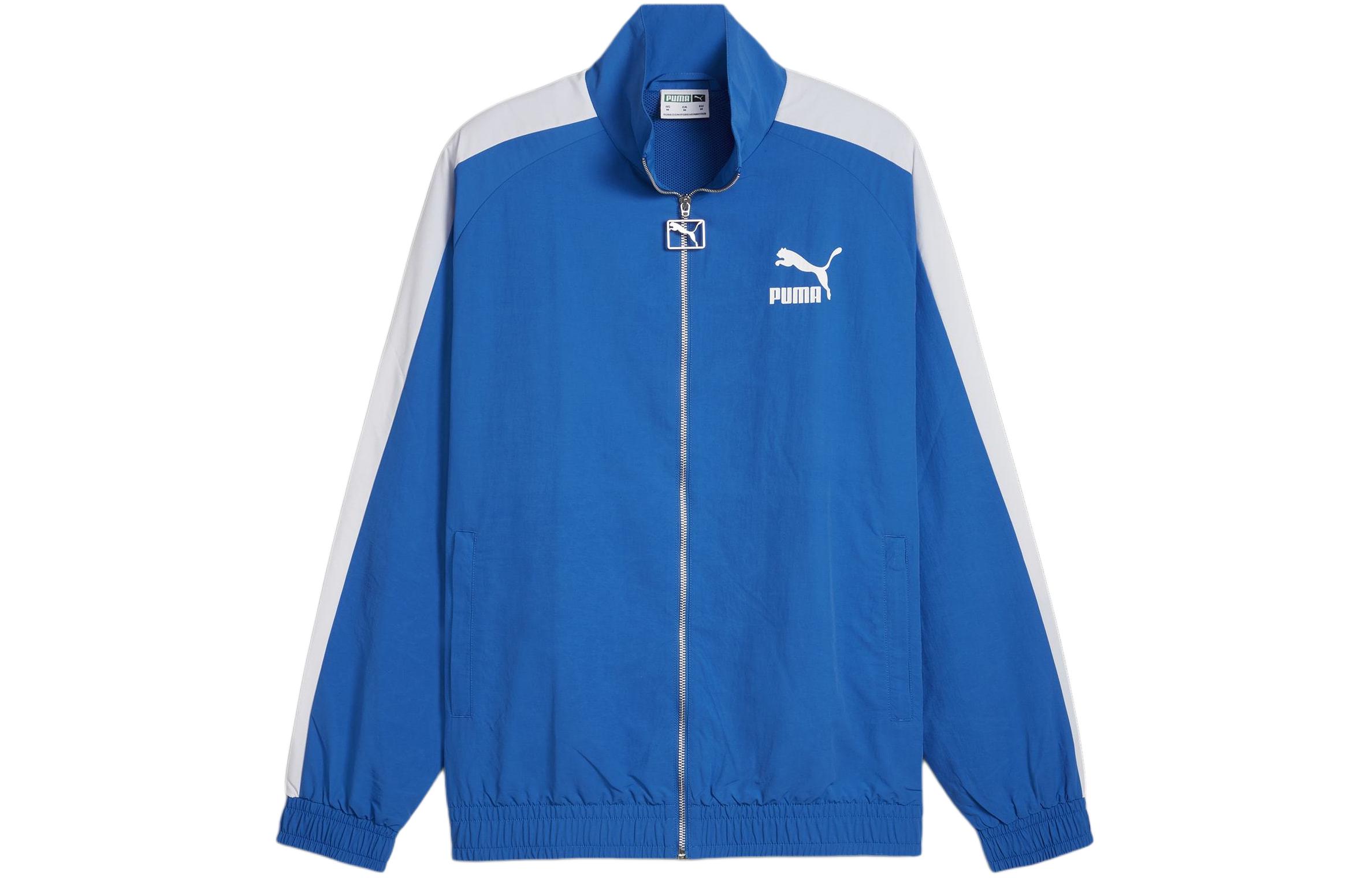 Puma Colorblock Stand Collar Jacket Unisex Blue Long Sleeve Casual Outerwear 626913-58