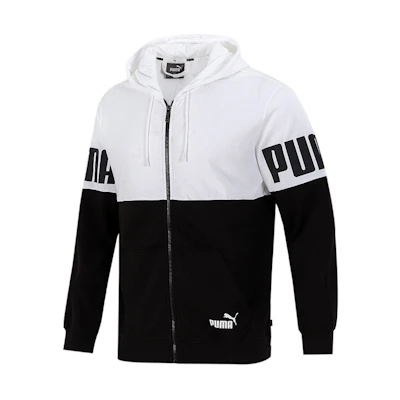 Puma Colorblock Training Running Breathable Jacket - White 847724-02