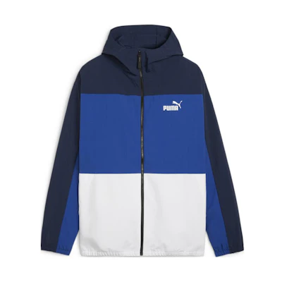 Puma Colorblock Water-Resistant Hooded Jacket - Blue 675387-14