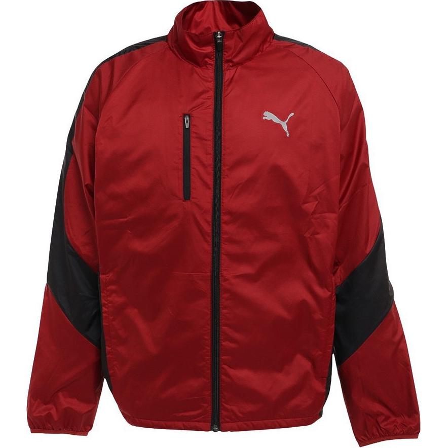 Puma Colorblock Zip-Up High Neck Jacket - Red 672955-22