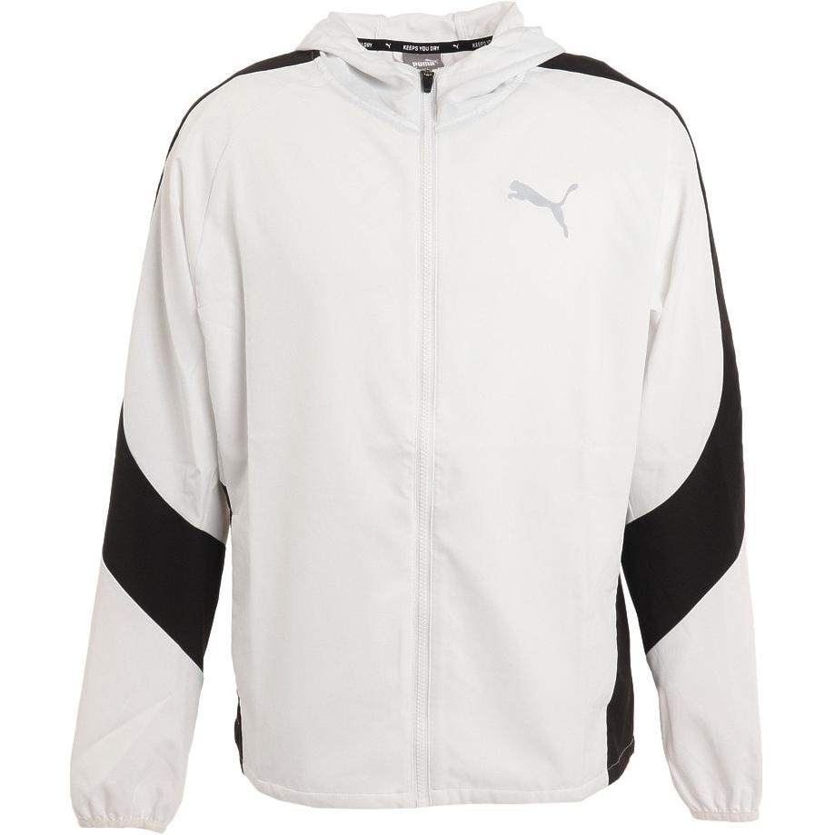 Puma Colorblock Zip-Up Hoodie Jacket White 670739-02