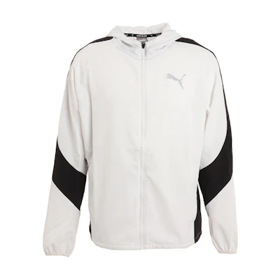 Puma Colorblock Zip-Up Hoodie Jacket White 670739-02