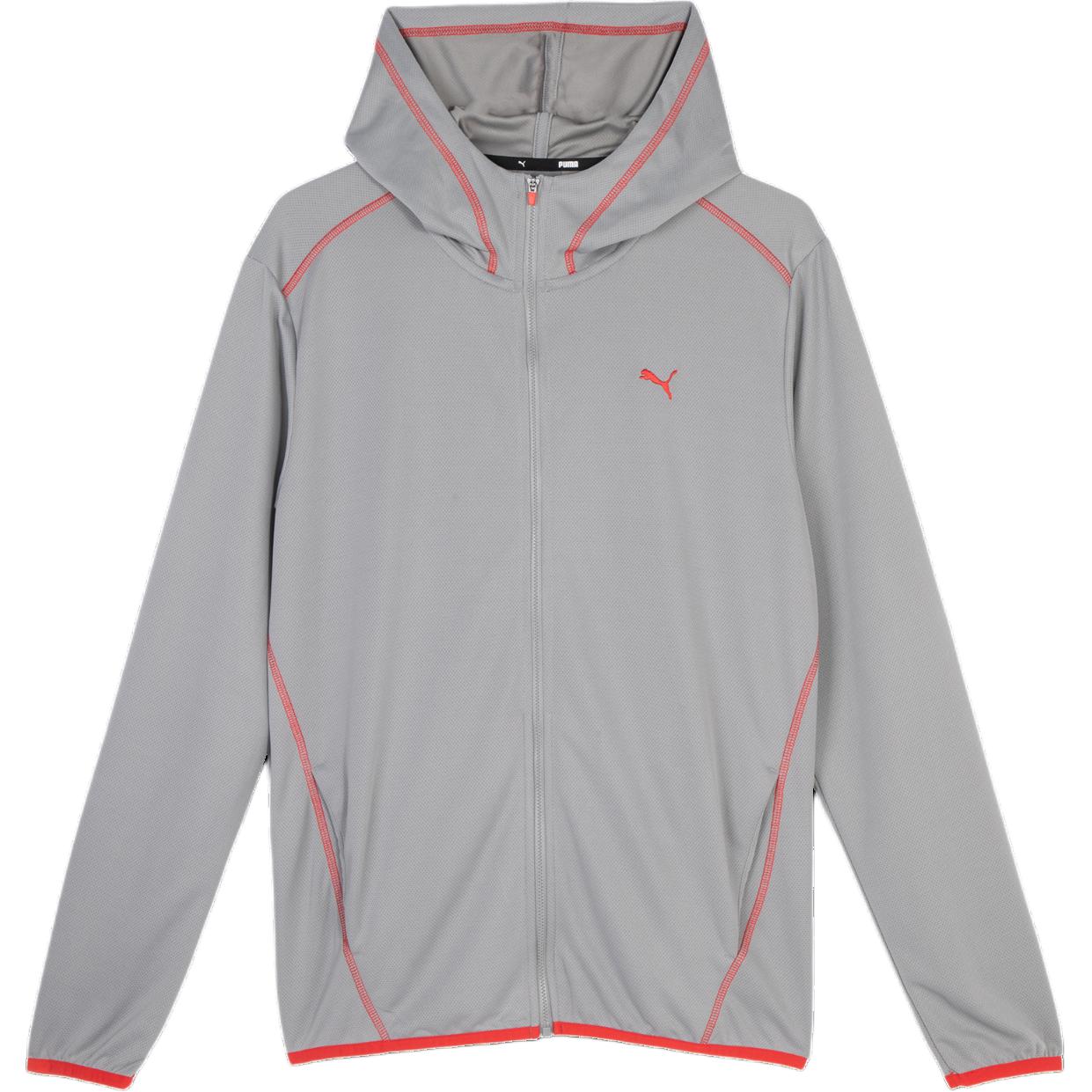 Puma Colorblock Zip Hoodie Jacket Gray 683052-62