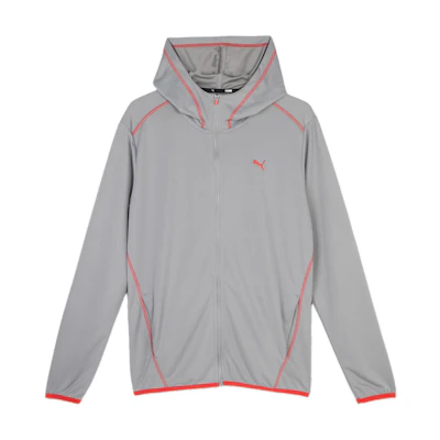 Puma Colorblock Zip Hoodie Jacket Gray 683052-62