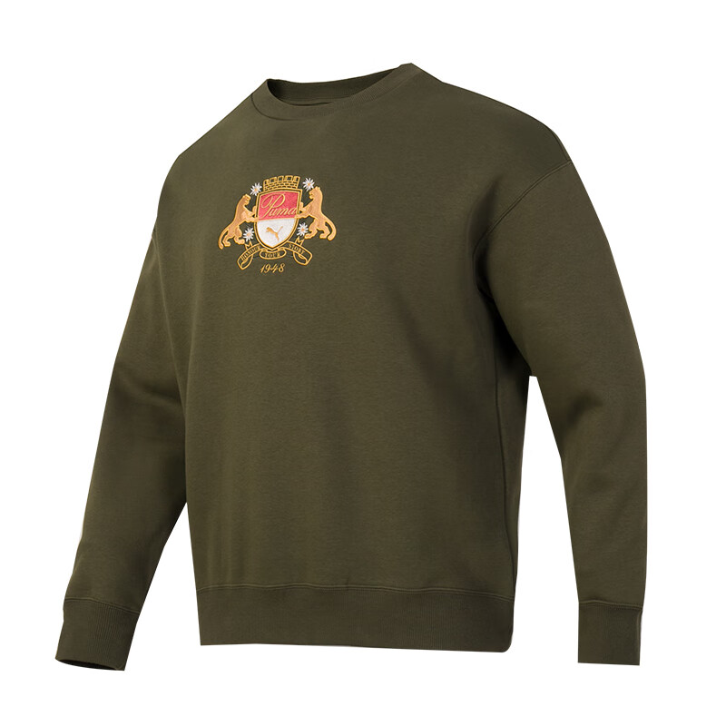 Puma Comfortable Breathable Casual Sweatshirt Unisex Green 630972-70