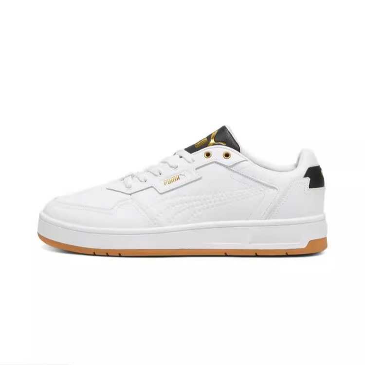 Puma Comfortable Casual Low-Top Lifestyle Shoes White Color 395019-06