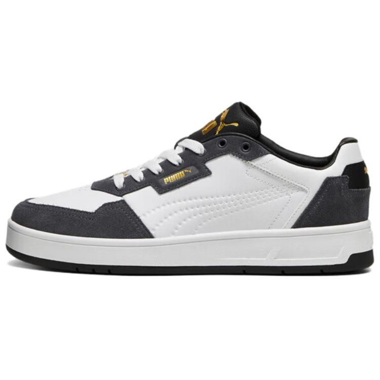 Puma Comfortable Stylish Durable Low-Top Sneakers White Black 395087-07