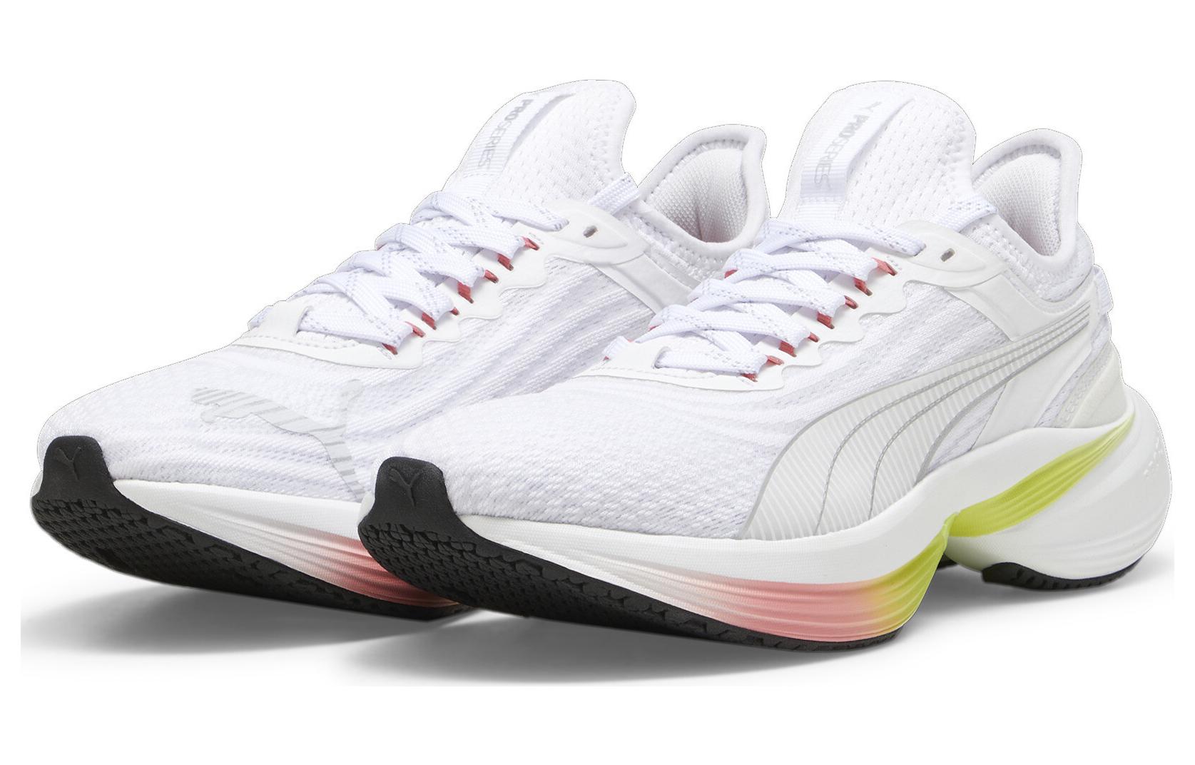 Lookbook プーマ コンダクト プロ 白/銀/ライム 379438-05