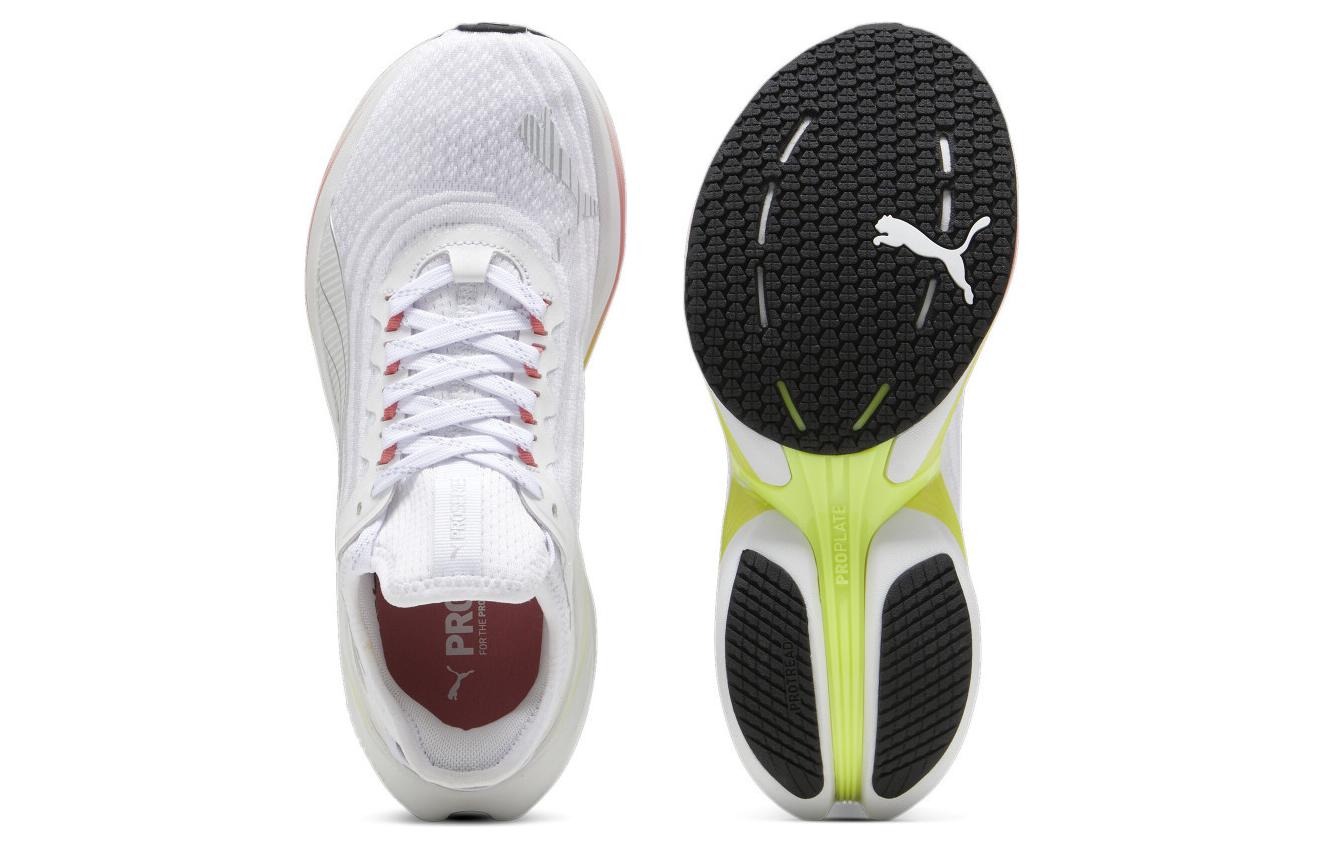 Shop プーマ コンダクト プロ 白/銀/ライム 379438-05