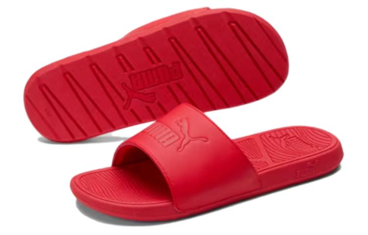 Shop プーマ クールキャット 2.0 スライド (レッド) 389110-03