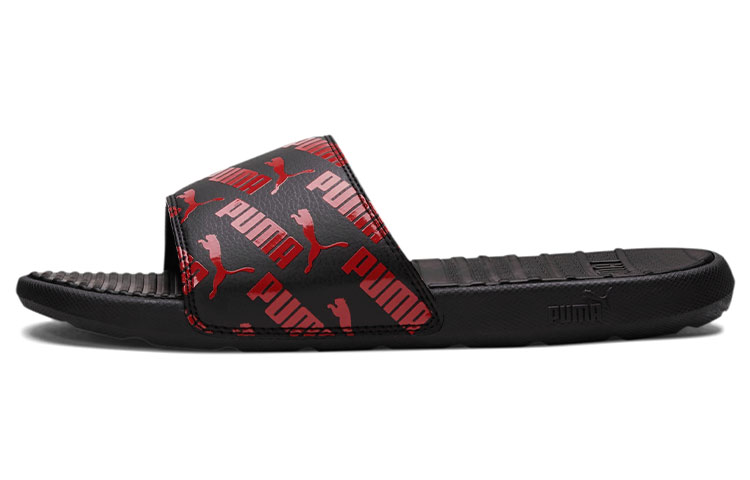 Puma Cool Cat Bold 2 Slide 'Allover Logo - Black High Risk Red'