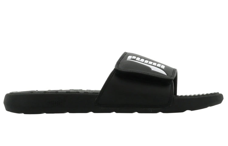 Order Puma Cool Cat Formstrip Slides 'Black White' 380788-01