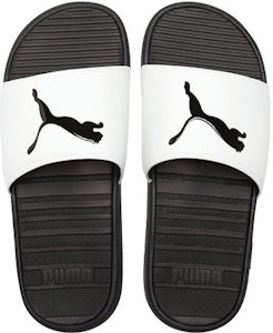 Puma Cool Cat Selipar Sukan Putih/Hitam 371048-08 Shop Puma Cool Cat Selipar Sukan Putih/Hitam 371048-08