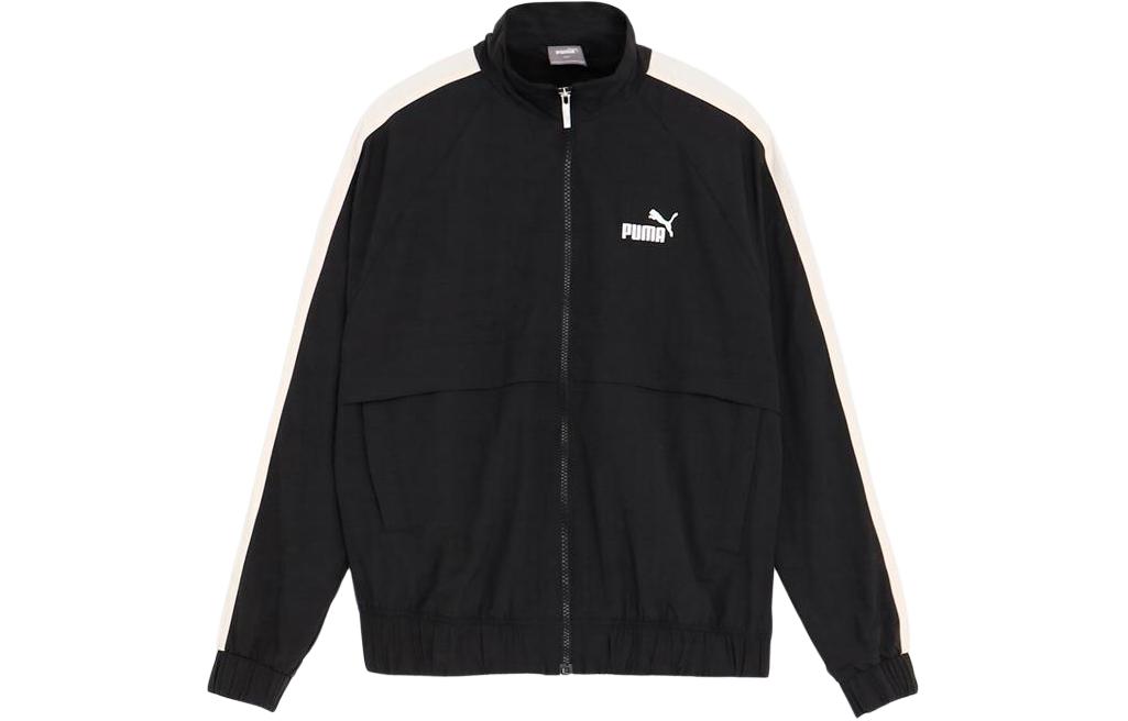 Puma Core Heritage Black Retro Track Jacket with Print Design 677672-01