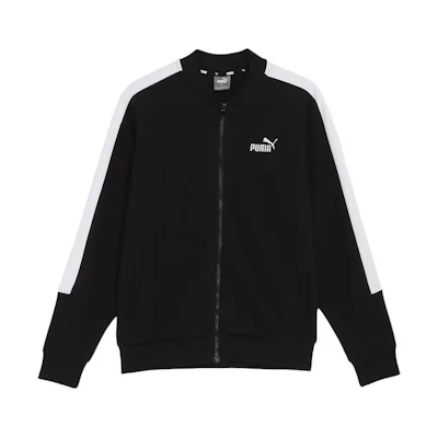 Puma Core Heritage Colorblock Logo Baseball Jacket Men’s Black 680664-01
