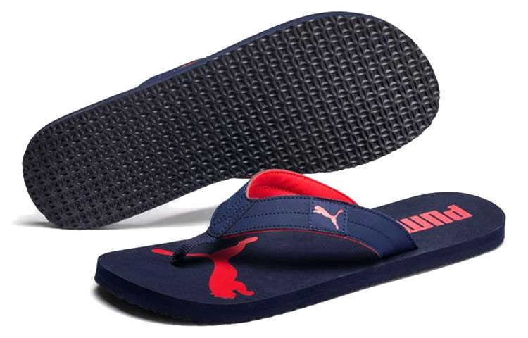 Lookbook Puma Cosy Flip Sandals 'Blue Red' 370289-02