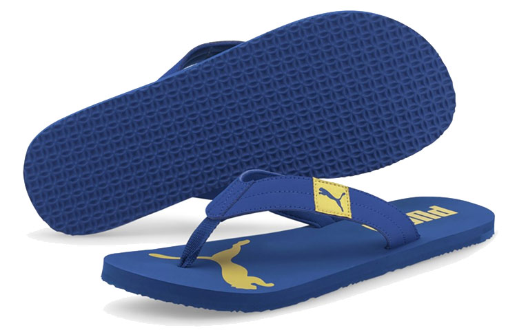 Lookbook Puma Cosy Flip Sandals 'Blue Yellow' 370289-08