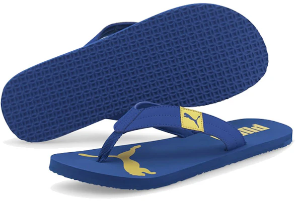 Puma Cosy Flip Sandals 'Blue Yellow' 370289-08 Lookbook Puma Cosy Flip Sandals 'Blue Yellow' 370289-08