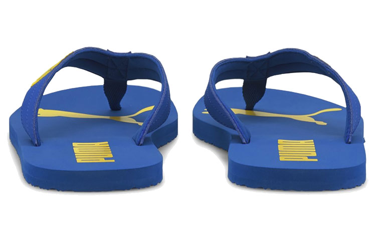 Shop Puma Cosy Flip Sandals 'Blue Yellow' 370289-08