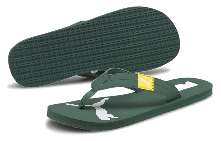 Lookbook Puma Cosy Flip Sandals 'Green' 370289-11
