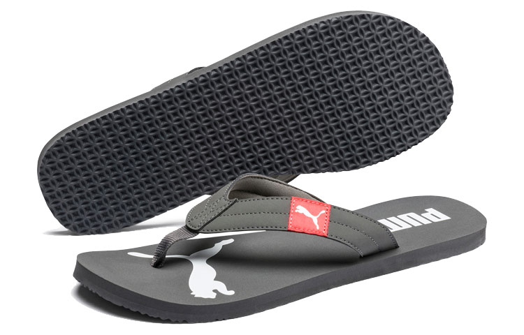 Shop Puma Cosy Flip Sandals 'Grey' 370289-07