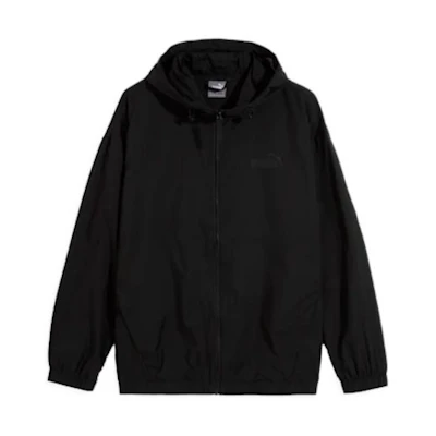 Puma COSY Spring 2 Black Loose Fit Logo Zip-Up Hoodie Jacket 847473-01