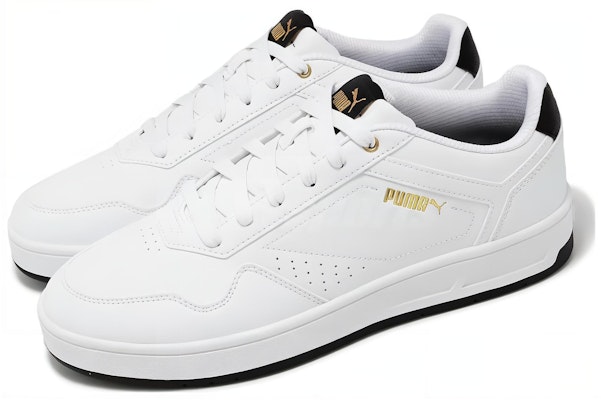 プーマコートクラシック 白黒金 (Puma Kōto Kurashikku Shiro Kuro Kin) 395018-07 Shop プーマコートクラシック 白黒金 (Puma Kōto Kurashikku Shiro Kuro Kin) 395018-07