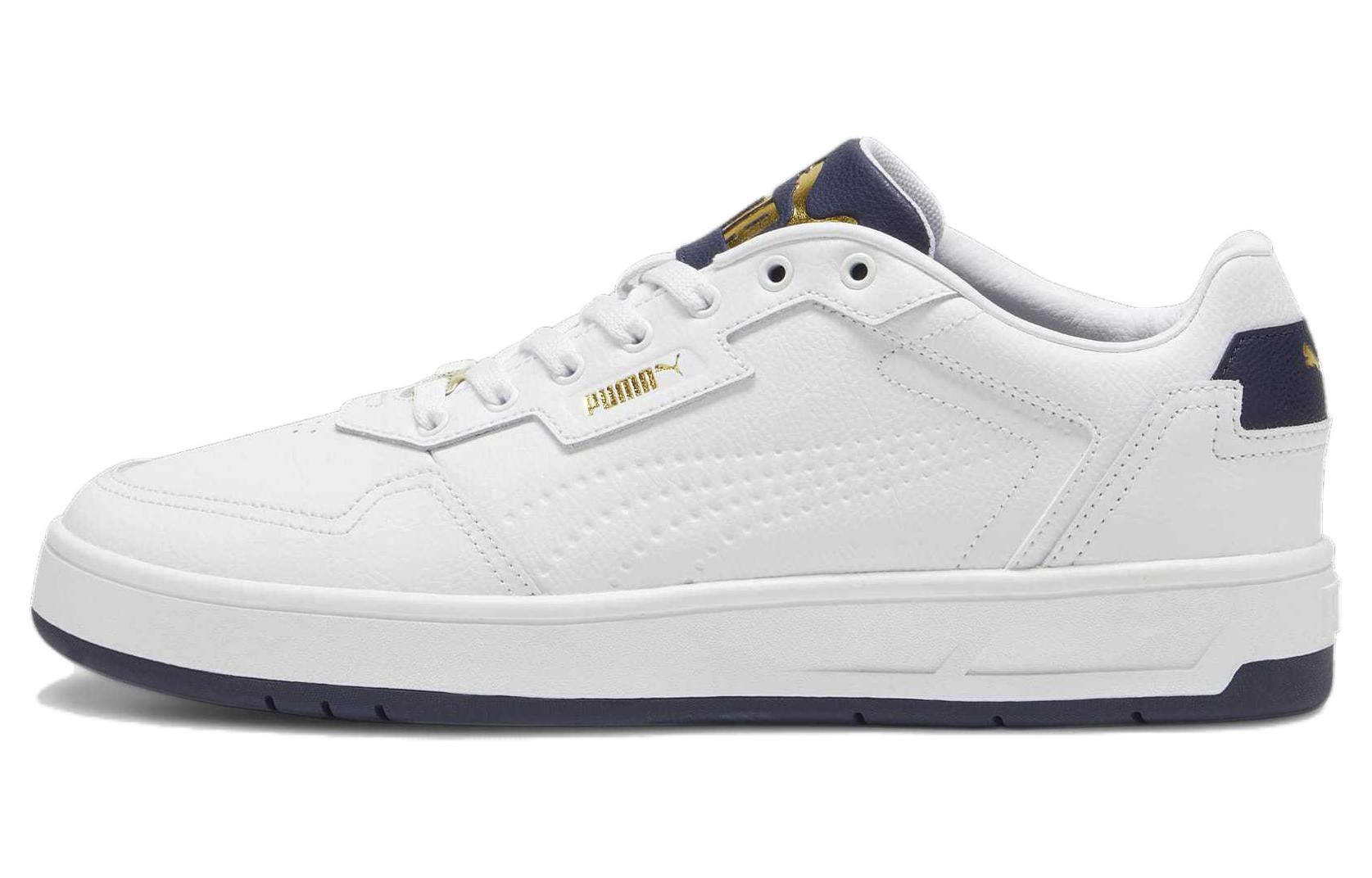 Puma Court Classic Lux 'White Navy Gold' 395019-04