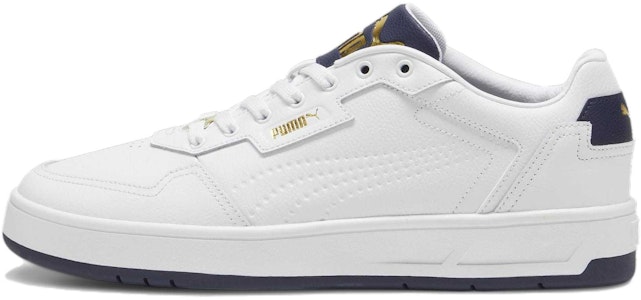 PUMA Court Classic Lux 舒適簡約 防滑耐磨 低筒 板鞋 男女同款 白藍黃 Buy PUMA Court Classic Lux 舒適簡約 防滑耐磨 低筒 板鞋 男女同款 白藍黃