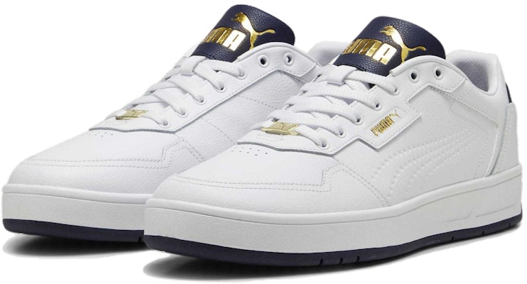 Puma Court Classic Lux 'White Navy Gold' 395019-04 Lookbook Puma Court Classic Lux 'White Navy Gold' 395019-04