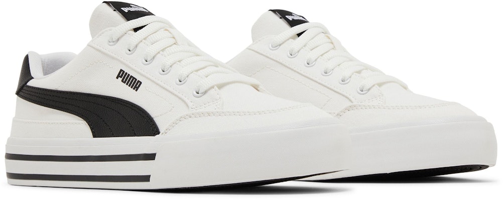 Puma Court Classic Vulc FS 'White Black' 396353-02 Cheap Puma Court Classic Vulc FS 'White Black' 396353-02
