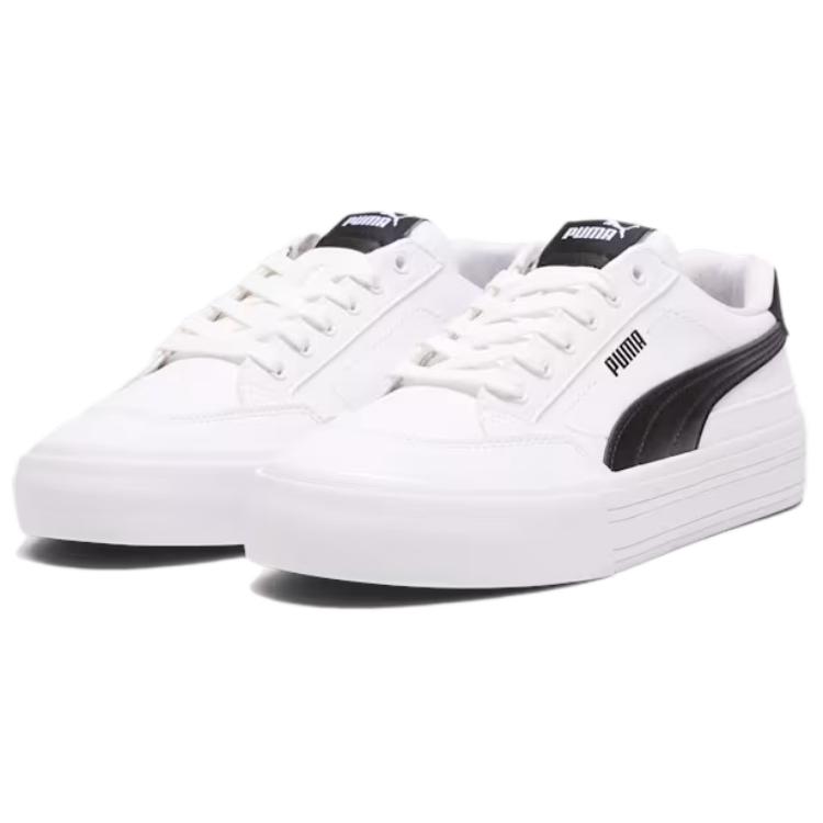 Lookbook 彪馬 Court Classic Vulc Formstrip SL 舒適復古 防水減震 低幫 板鞋 男款 白黑