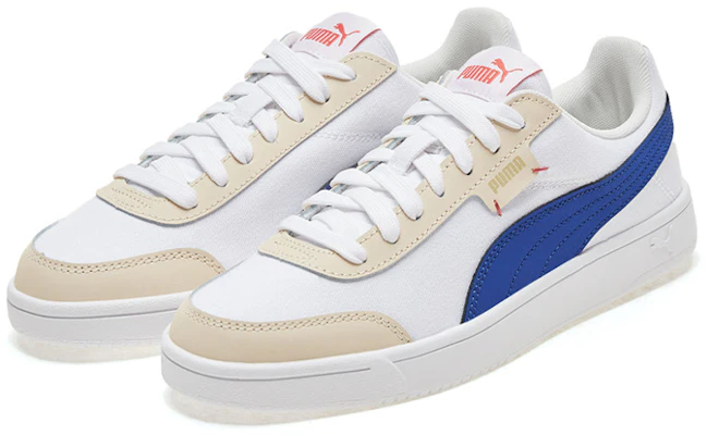 Puma Court Legend Lo CV Sneakers ''Wit Blauw'' 371937-01 Lookbook Puma Court Legend Lo CV Sneakers ''Wit Blauw'' 371937-01