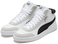 Lookbook Puma Court Legend Mid 'Putih Hitam' 371119-02
