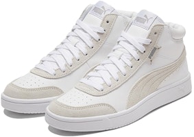 PUMA 球場傳奇 中筒 板鞋 男女款 白灰 Lookbook PUMA 球場傳奇 中筒 板鞋 男女款 白灰