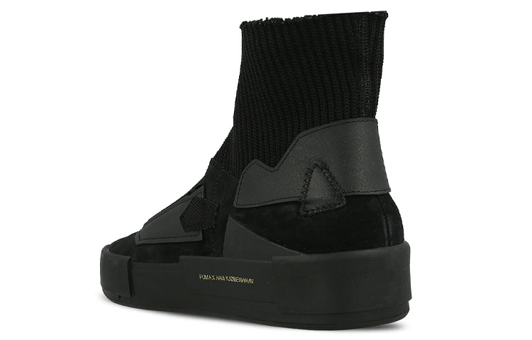 Shop 푸마 코트 플랫폼 블랙 하이탑 (Puma Court Platform Black Hightop) 365891-01