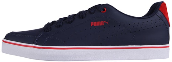 Puma Court Point Vulc Perf 'Blue Red' 357593-07 Puma Court Point Vulc Perf 'Blue Red' 357593-07