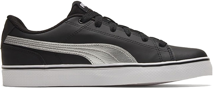 Puma Court Point Vulc V2 黑白银色低帮休闲滑板鞋 362946-11 Order Puma Court Point Vulc V2 黑白银色低帮休闲滑板鞋 362946-11