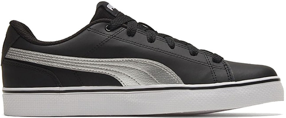 Puma Court Point Vulc V2 Black/White/Silvery Low Casual Board Shoes 362946-11 Order Puma Court Point Vulc V2 Black/White/Silvery Low Casual Board Shoes 362946-11
