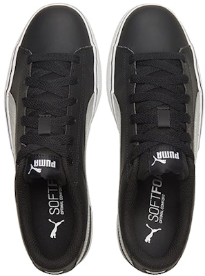 Puma Court Point Vulc V2 Black/White/Silvery Low Casual Board Shoes 362946-11 Shop Puma Court Point Vulc V2 Black/White/Silvery Low Casual Board Shoes 362946-11