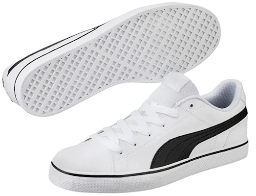 PUMA Court Point Vulc V2 舒適 透氣 低筒 板鞋 男女款 白黑 Shop PUMA Court Point Vulc V2 舒適 透氣 低筒 板鞋 男女款 白黑