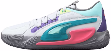 Puma Court Rider Chaos Daytona Basketball Shoes 'White-Cool Light Gray' 378612-01 Puma Court Rider Chaos Daytona Basketball Shoes 'White-Cool Light Gray' 378612-01