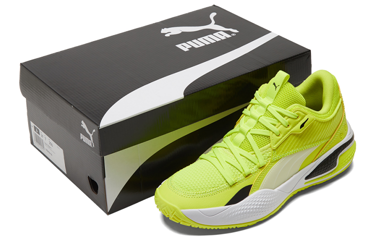Sizing Puma Court Rider I 'Yellow Glow' Kasut Sukan Lelaki Kuning Bersinar 195634-06