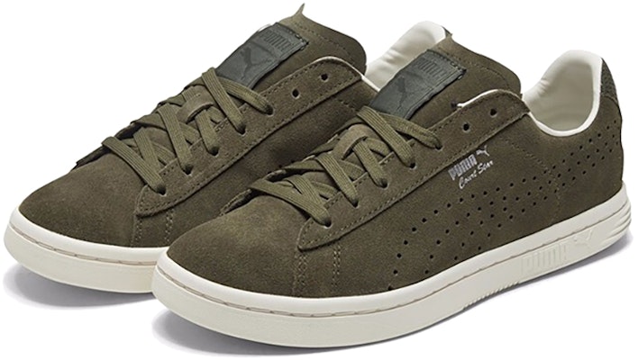 Puma Court Star Suede Hijau/Putih Sepatu Kasual Rendah 366610-02 Lookbook Puma Court Star Suede Hijau/Putih Sepatu Kasual Rendah 366610-02