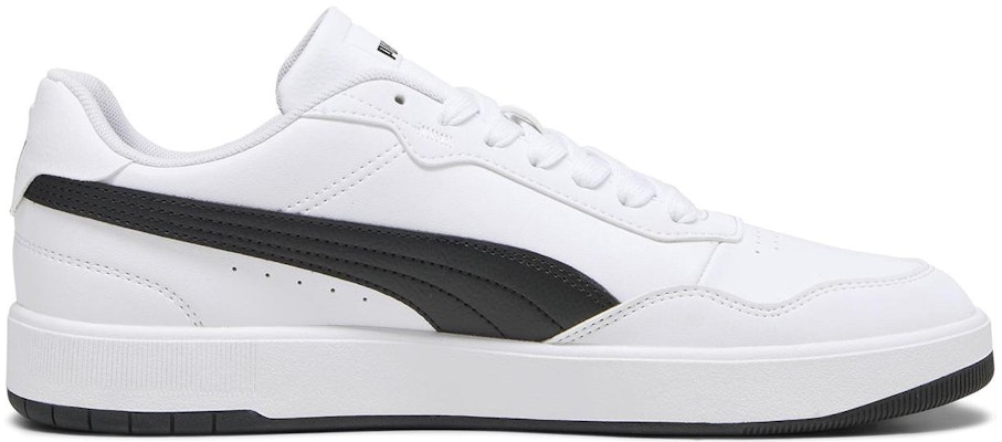 PUMA Court Ultra Lite 防滑耐磨 低筒 板鞋 男女同款 白黑 Order PUMA Court Ultra Lite 防滑耐磨 低筒 板鞋 男女同款 白黑