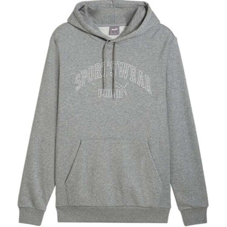 Puma Cozy Minimalist Graphic Hoodie - Gray 682504-03