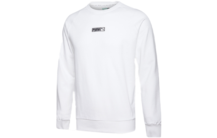 Puma Crewneck Pullover Sweatshirt Unisex White 597358-02
