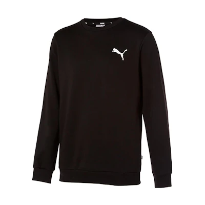 Puma Crewneck Pullover Sweatshirt with Logo Print - Black 586682-51